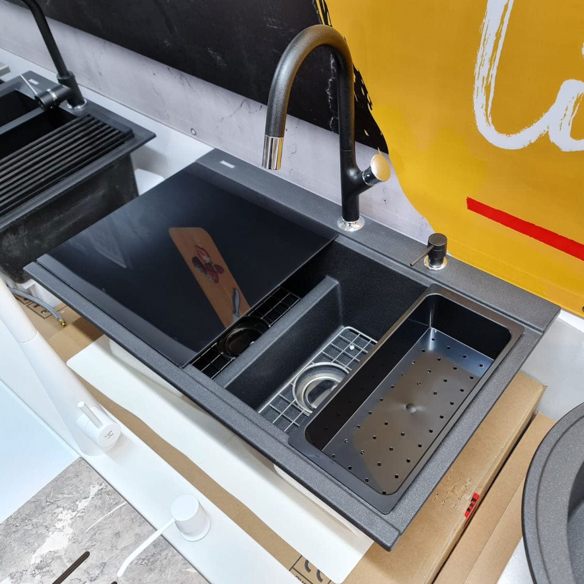 Scurgator pentru chiuveta ABS Tip Tavita Perforata 423*180*80mm, cod 6039