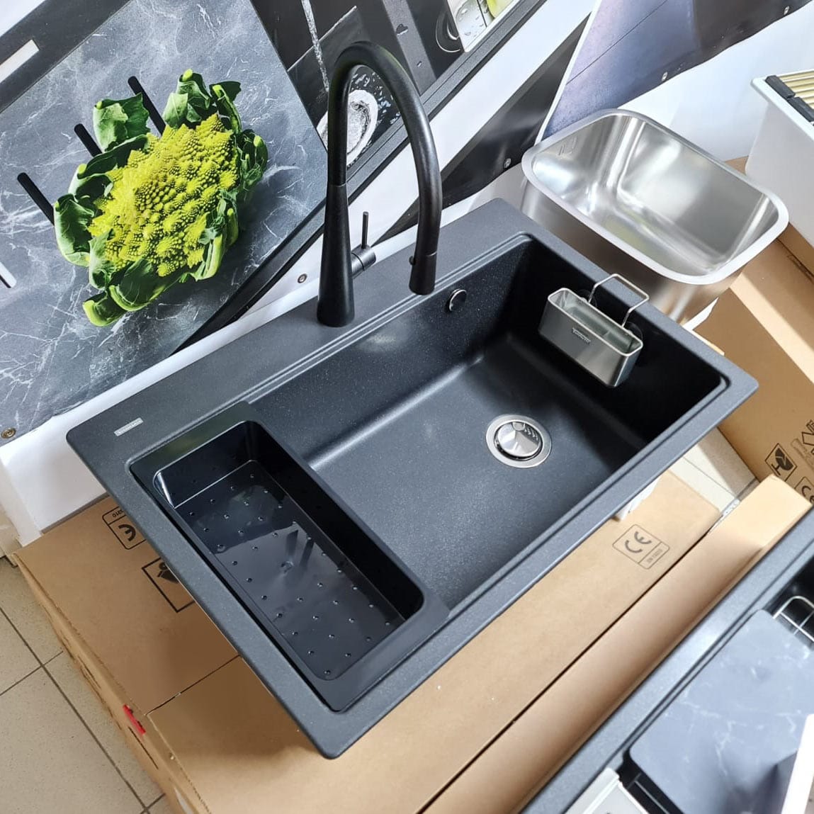 Scurgator pentru chiuveta ABS Tip Tavita Perforata 423*180*80mm, cod 6039