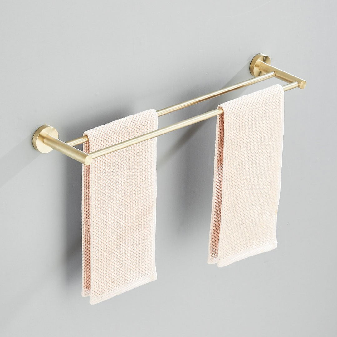 Set accesorii baie, auriu periat, 6 piese, cod 1192