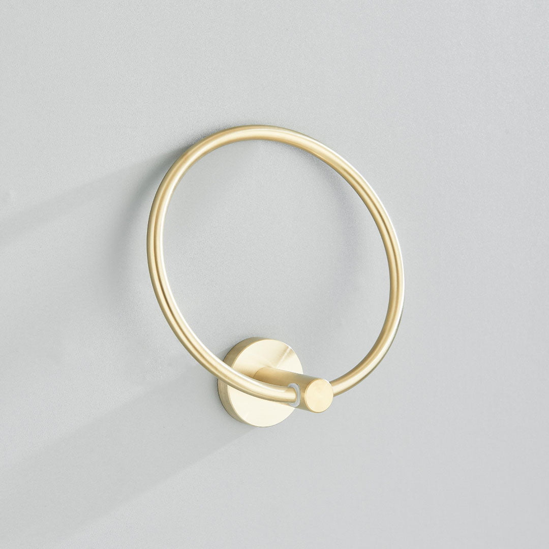 Set accesorii baie, auriu periat, 6 piese, cod 1192