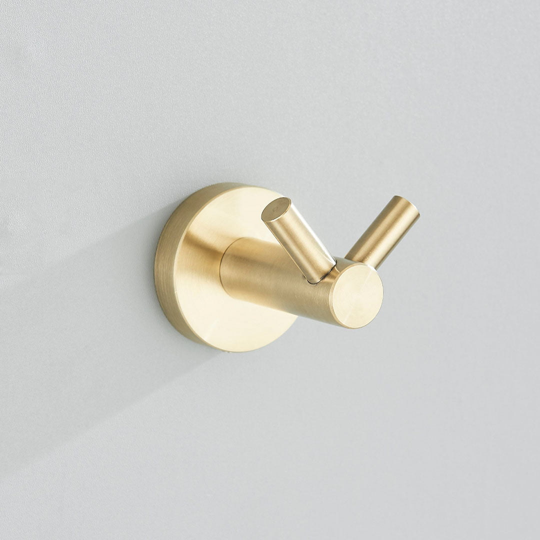 Set accesorii baie, auriu periat, 6 piese, cod 1192