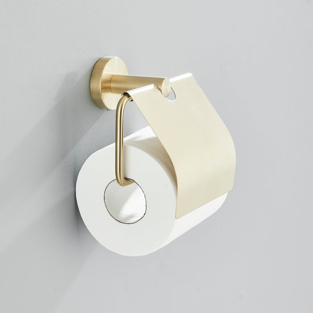 Set accesorii baie, auriu periat, 6 piese, cod 1192