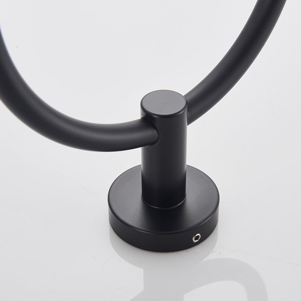 Set accesorii baie, negru mat, 4 piese, cod 1547