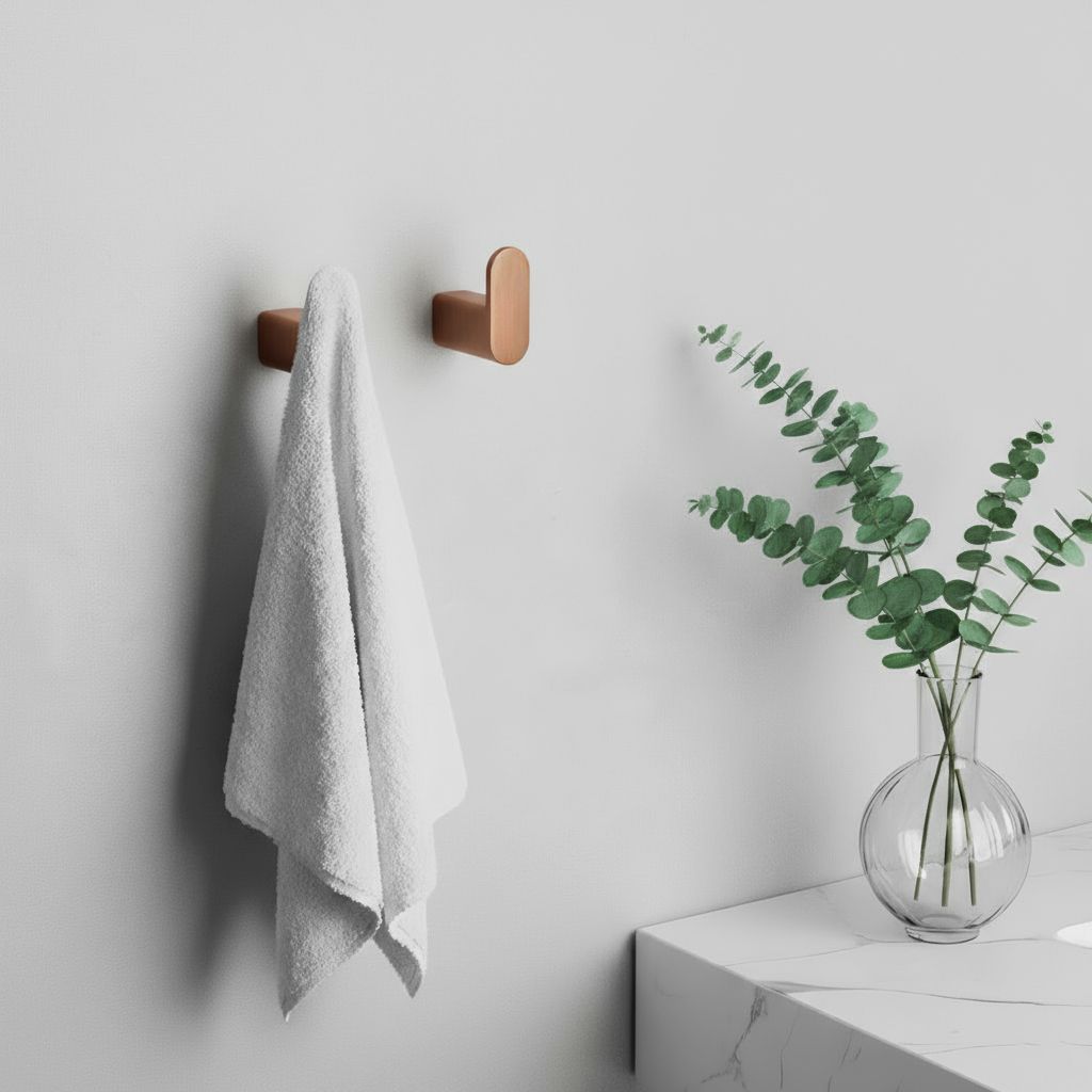 Set accesorii pentru baie Rea Mati, cupru periat, 4 piese