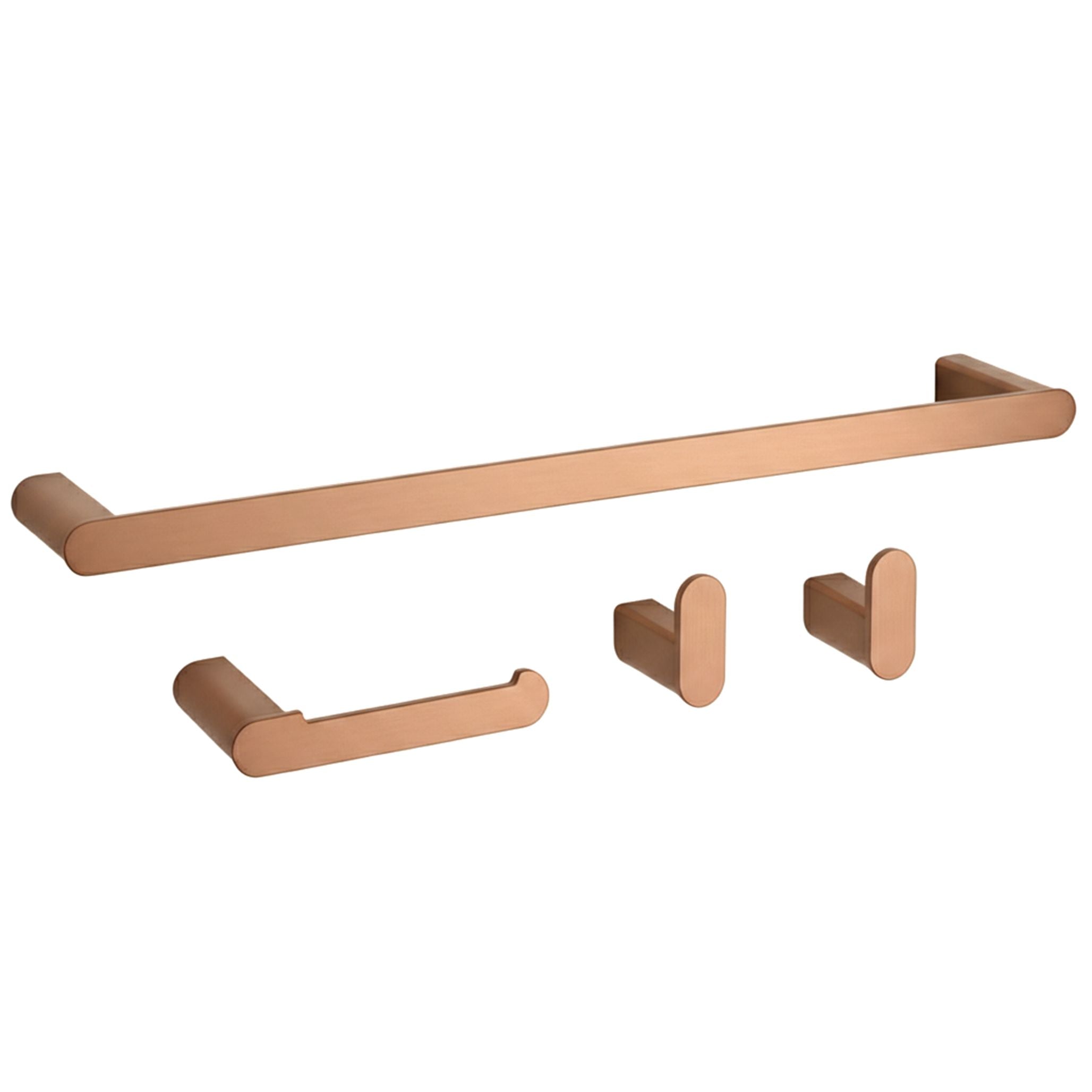 Set accesorii pentru baie Rea Mati, cupru periat, 4 piese