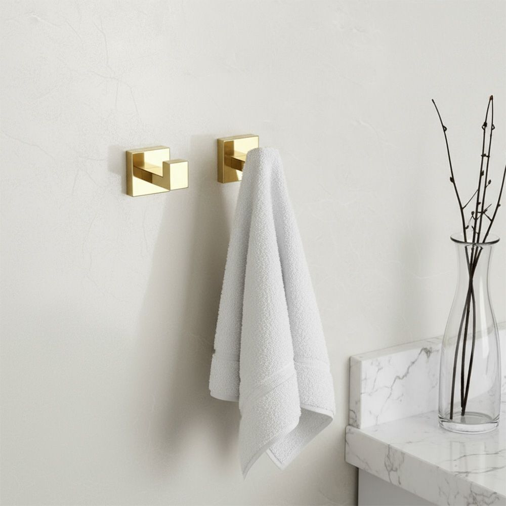 Set accesorii pentru baie Rea Rio, aurius lucios, 4 piese