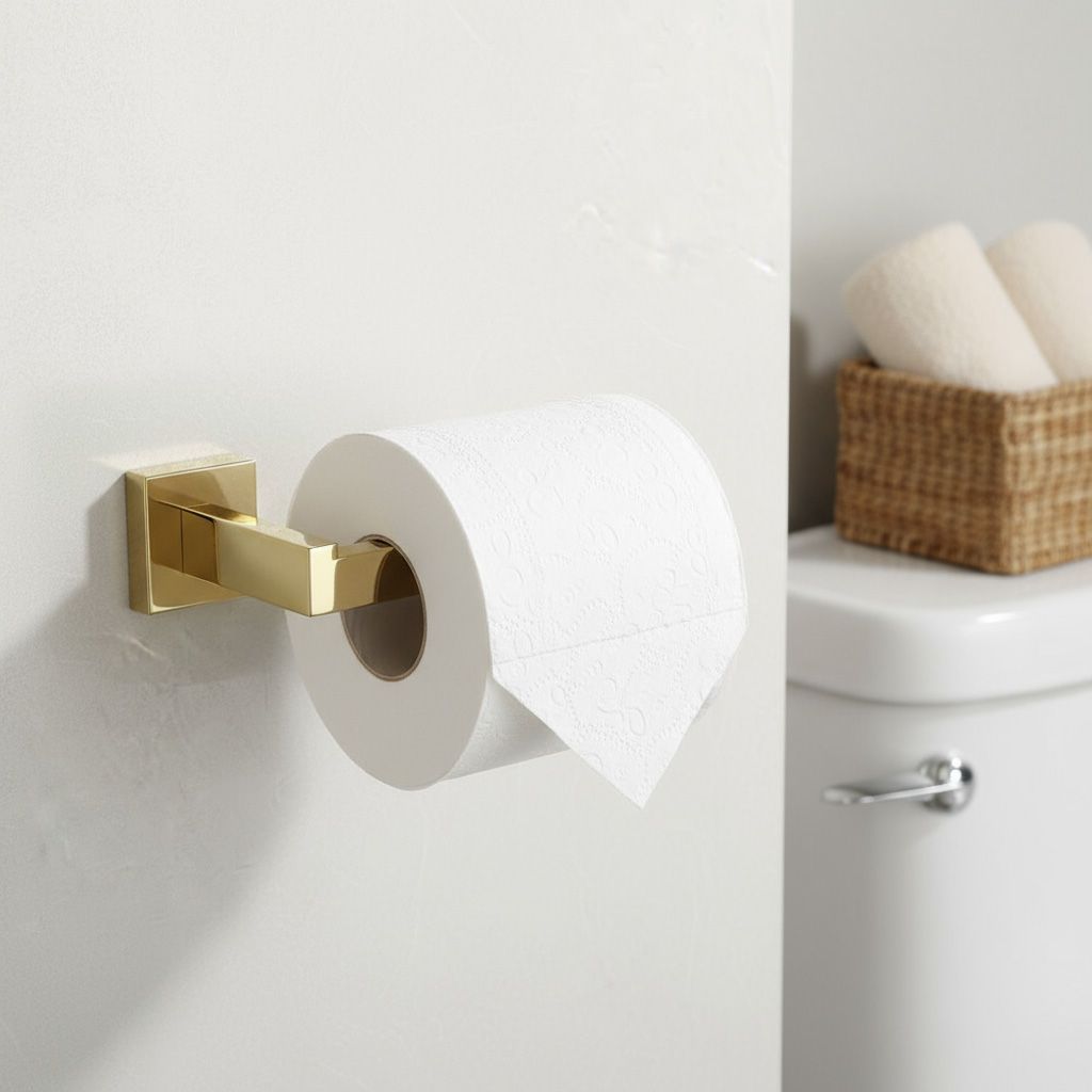 Set accesorii pentru baie Rea Rio, aurius lucios, 4 piese