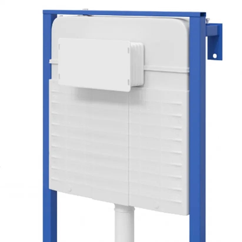 Set cadru încastrat pentru vas WC, buton tip H, auriu