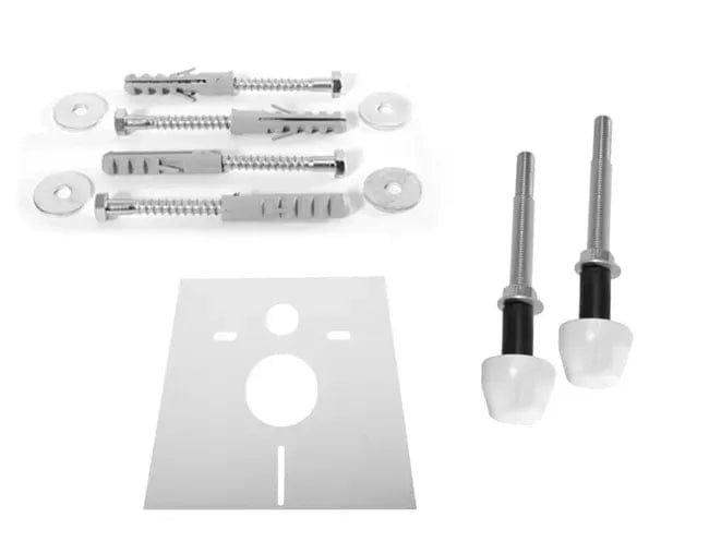Set cadru încastrat pentru vas WC, buton tip H, auriu
