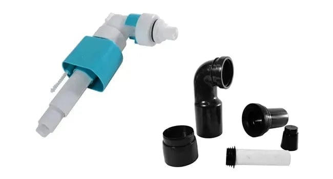 Set cadru încastrat pentru vas WC, buton tip H, auriu