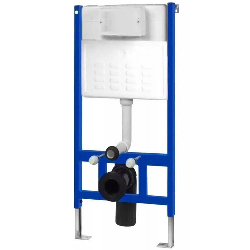 Set cadru încastrat pentru vas WC, buton tip H, auriu
