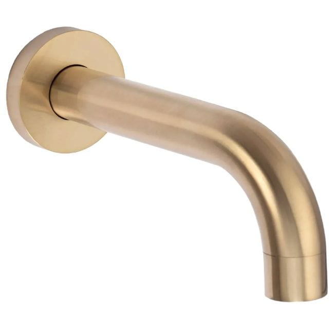 Set de duș încastrat Rea Lungo auriu mat cu 3 funcții de curgere