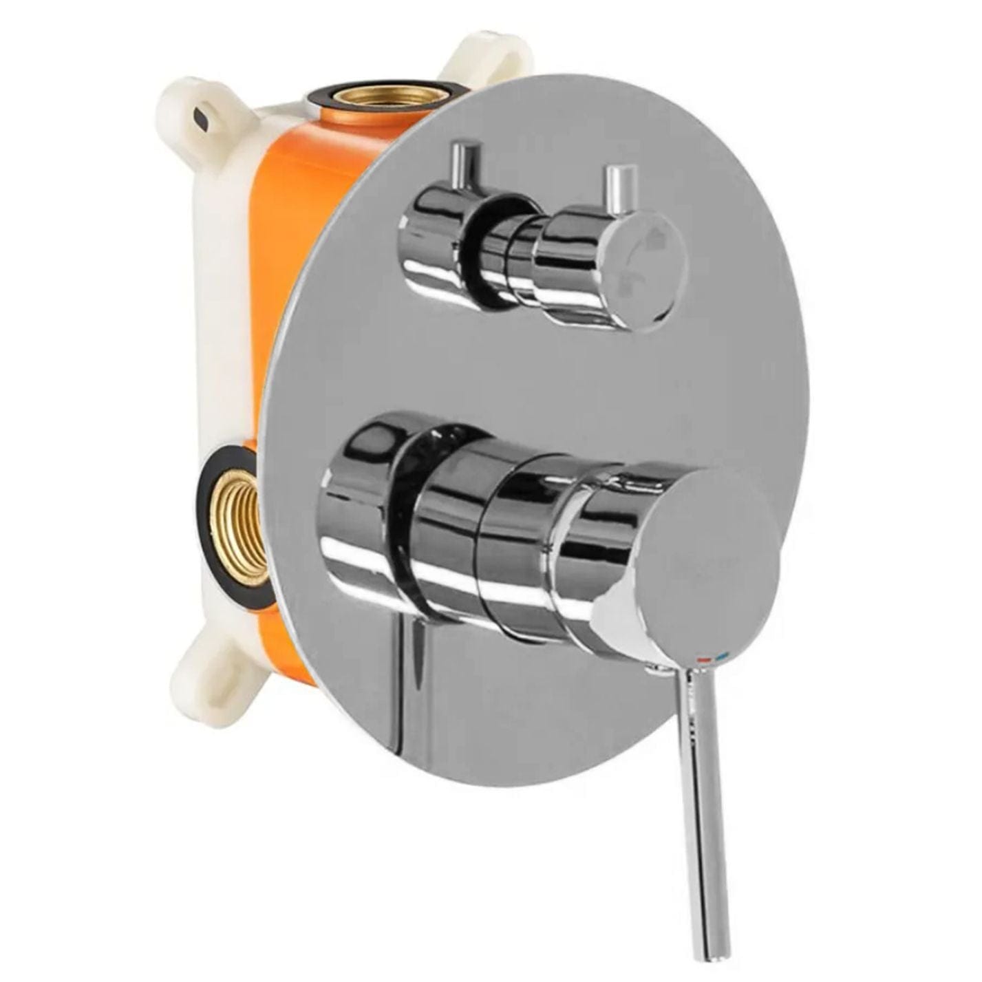 Set de duș încastrat Rea Lungo crom cu 3 funcții de curgere