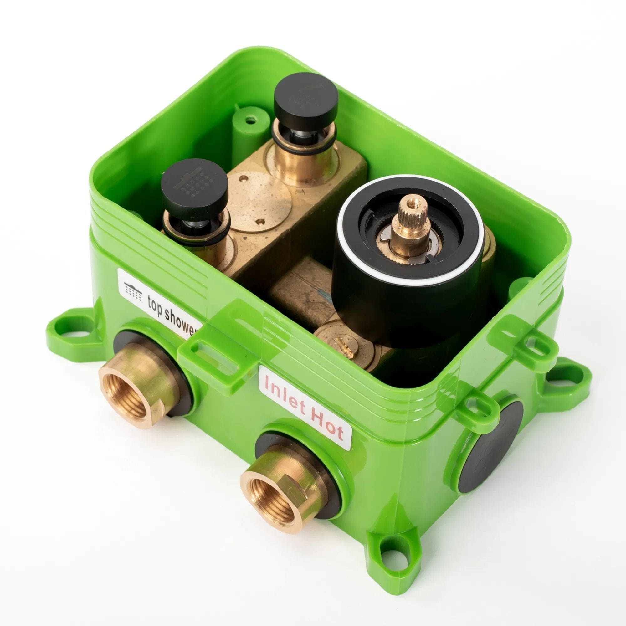 Set de duș încastrat Rea Lungo Miler + box, alb mat