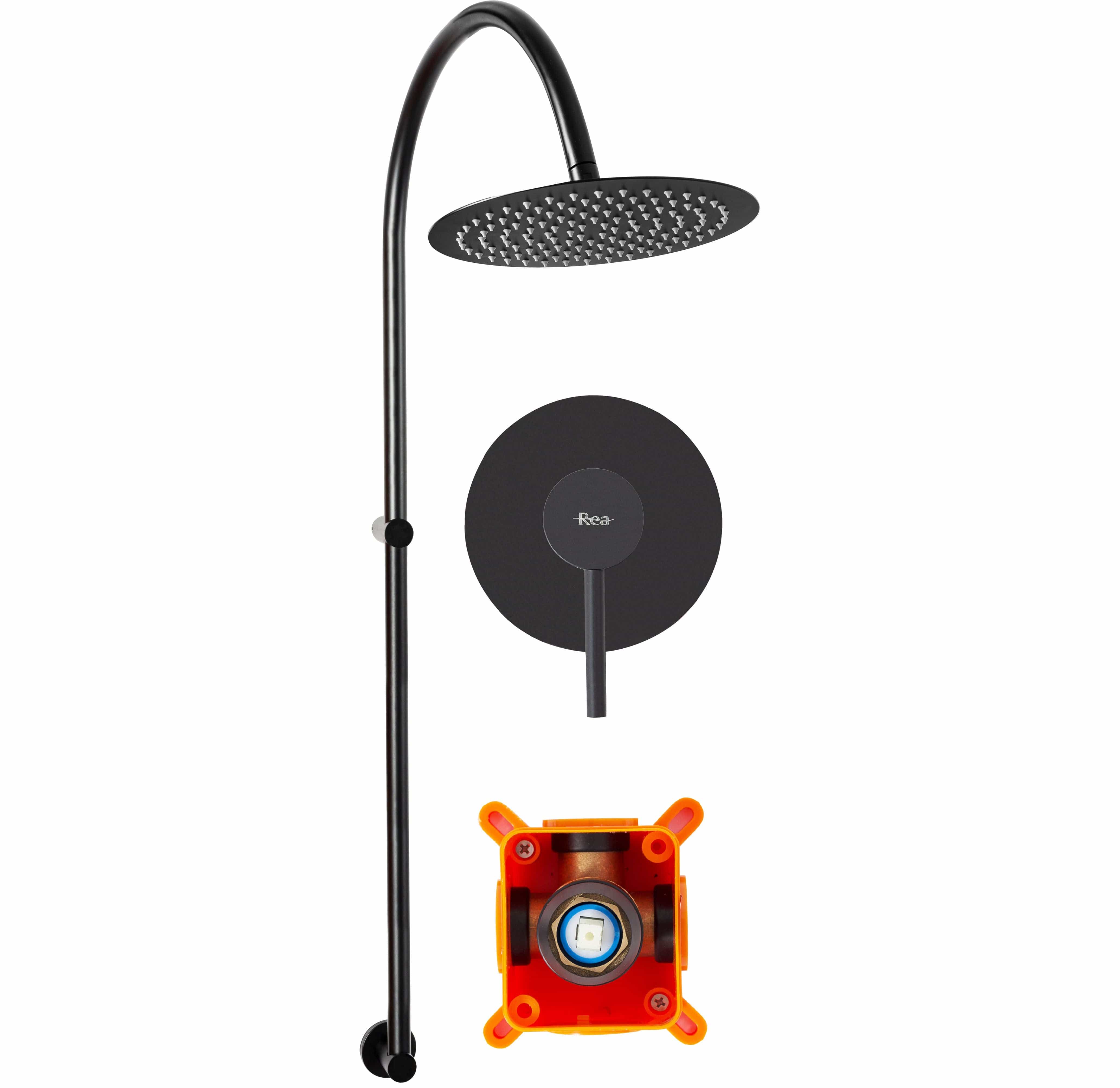 Set de dus incastrabil Rea Lugano, negru mat