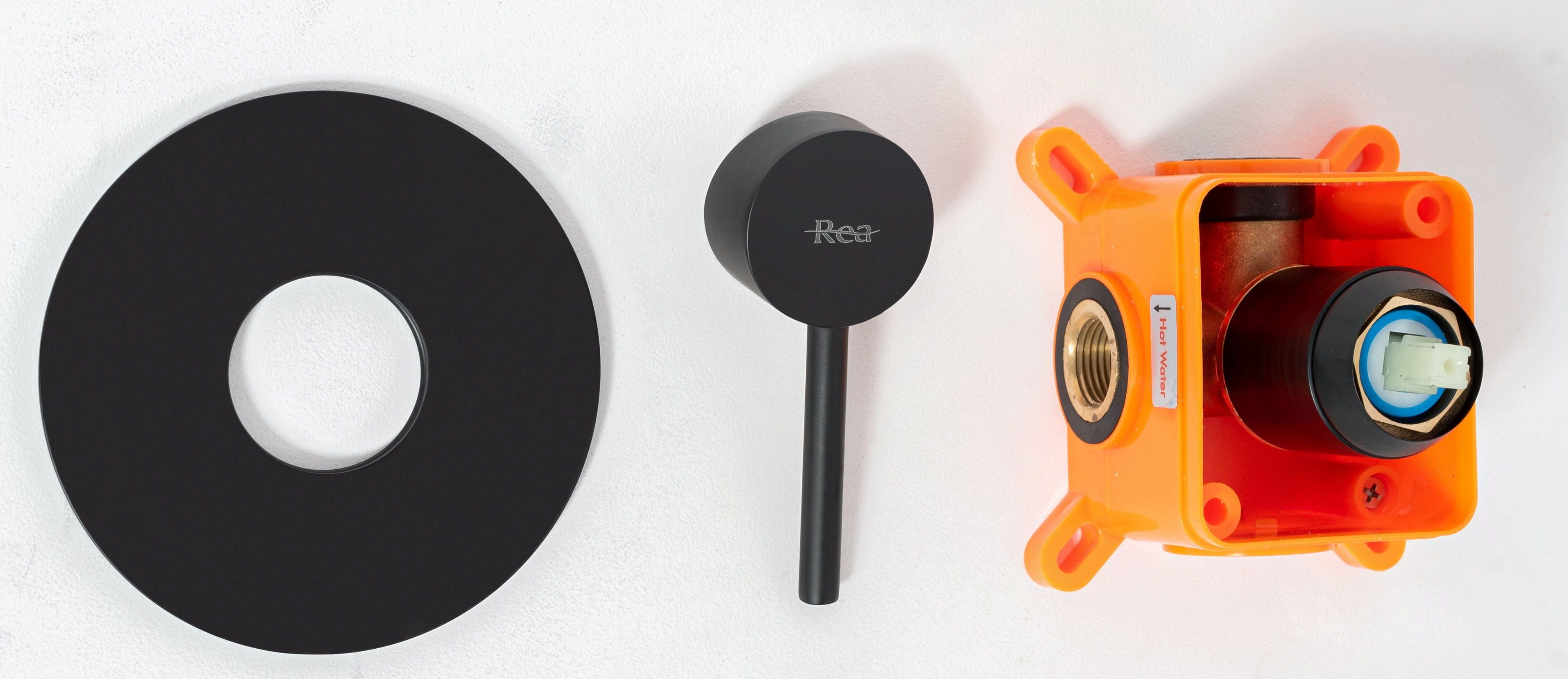 Set de dus incastrabil Rea Lugano, negru mat