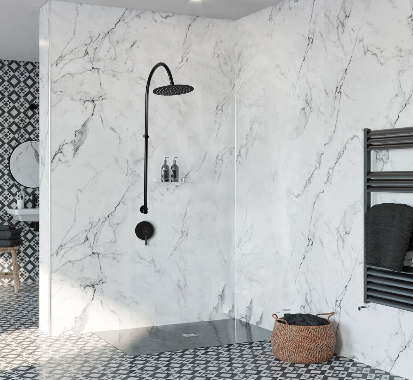 Set de dus incastrabil Rea Lugano, negru mat