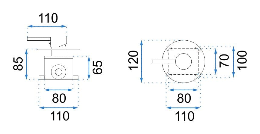 Set de dus incastrabil Rea Lugano, negru mat