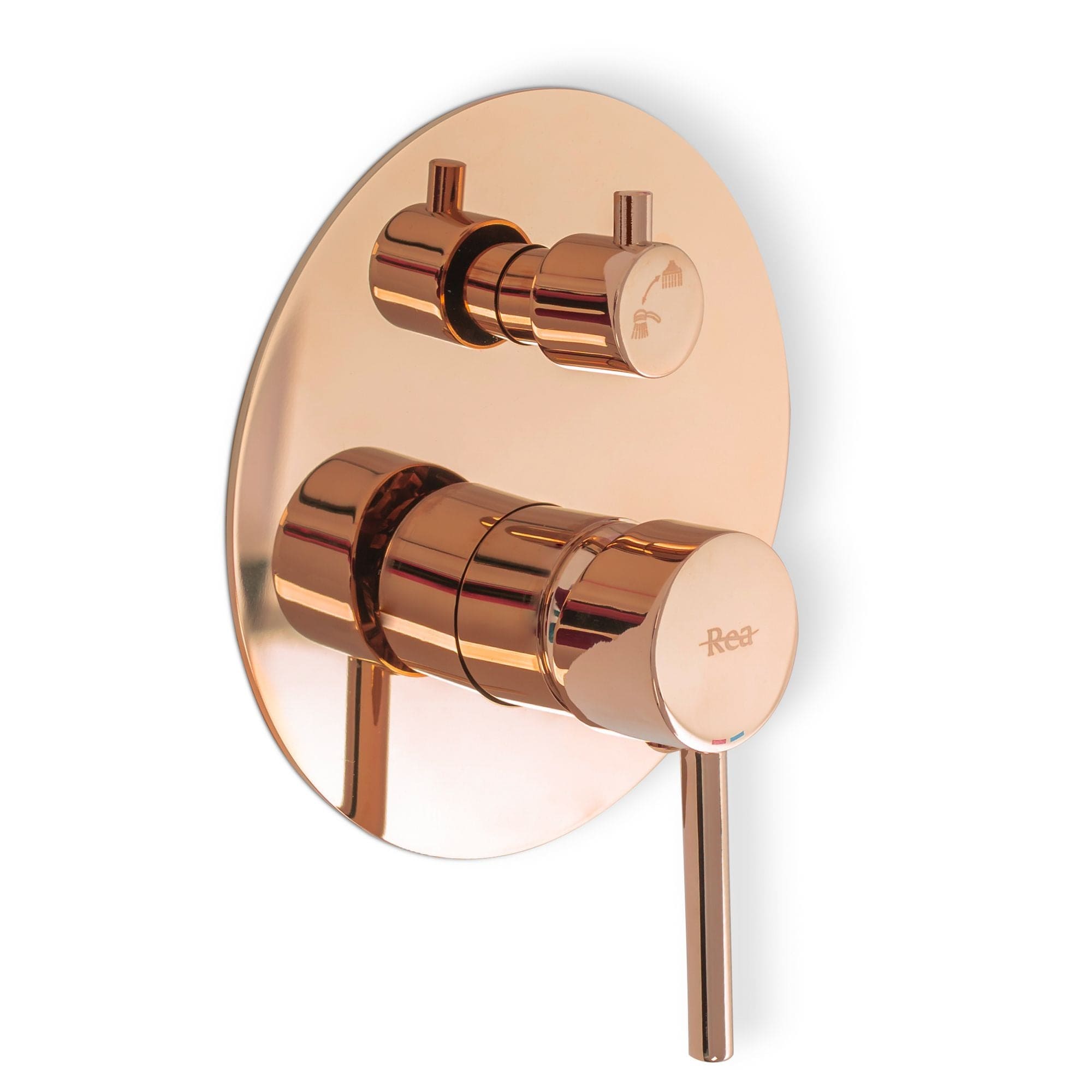 Set de dus incastrabil Rea Lungo + box, auriu roze