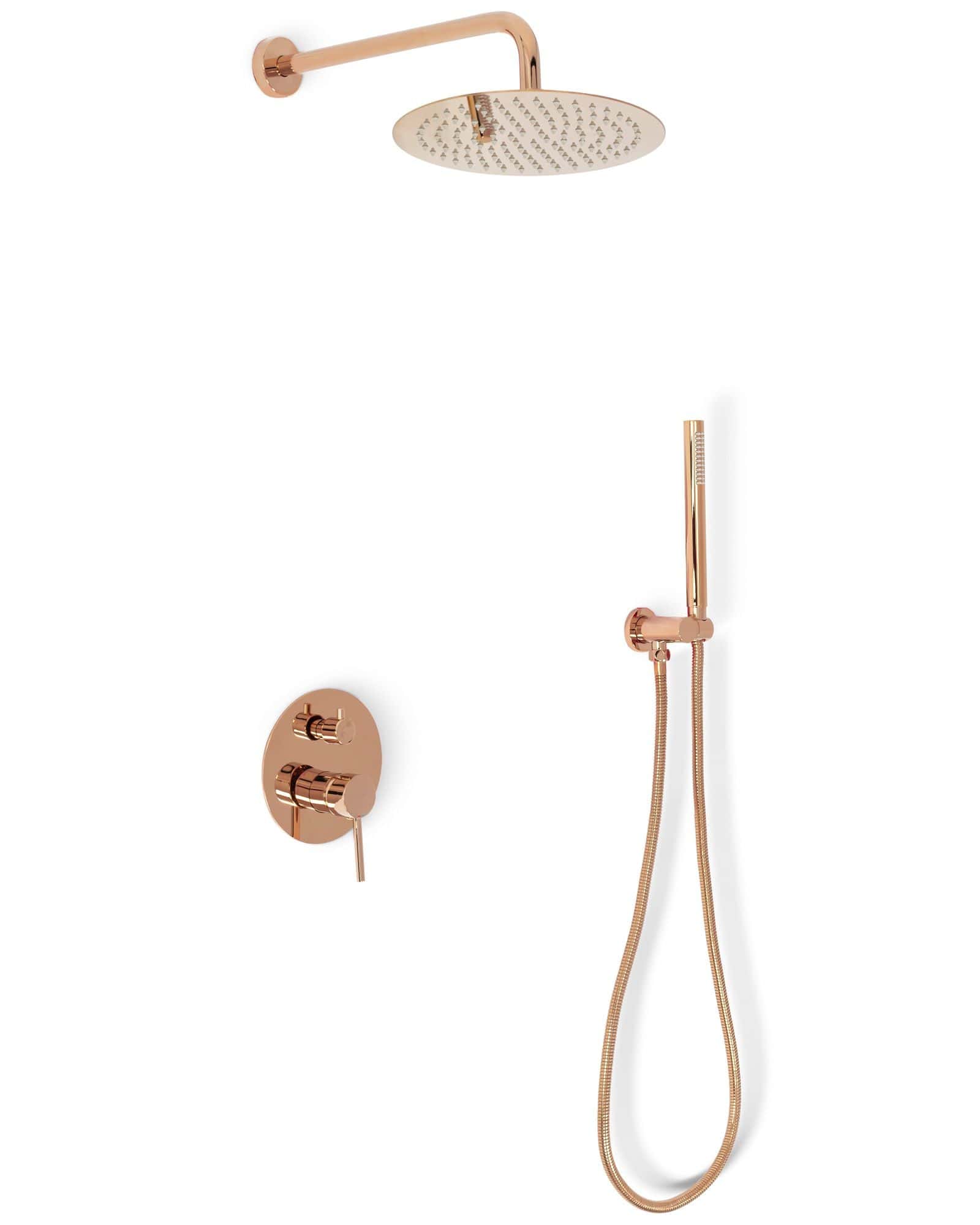 Set de dus incastrabil Rea Lungo + box, auriu roze