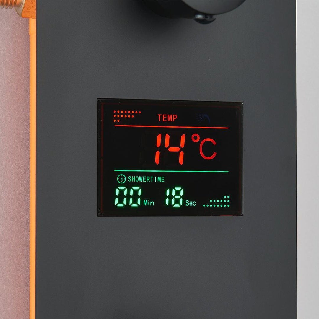 Set de dus incastrat in tavan, cu afisaj digital si lumini, cod 1693