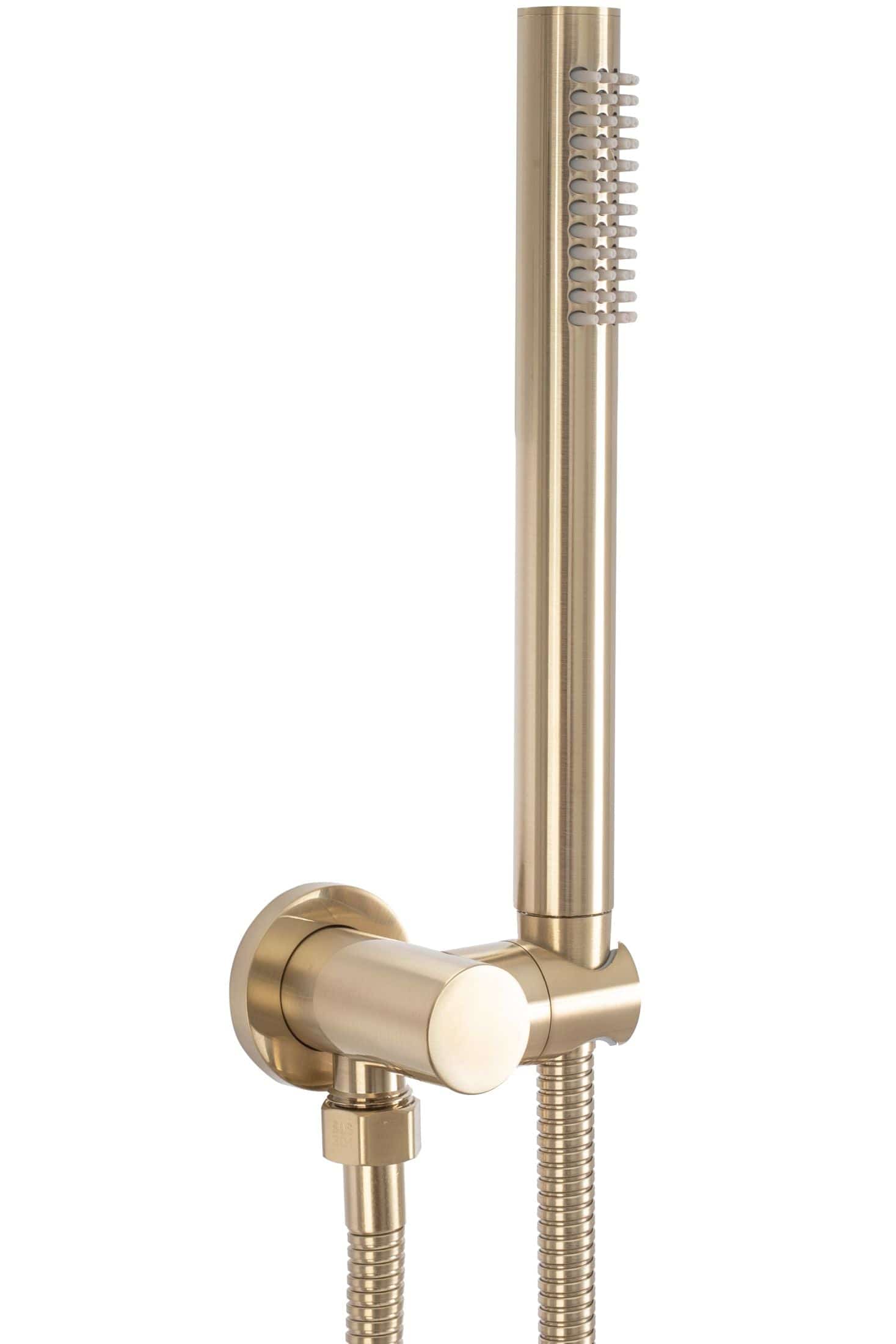 Set de dus încastrat Rea Lungo auriu lucios cu 2 funcții de curgere