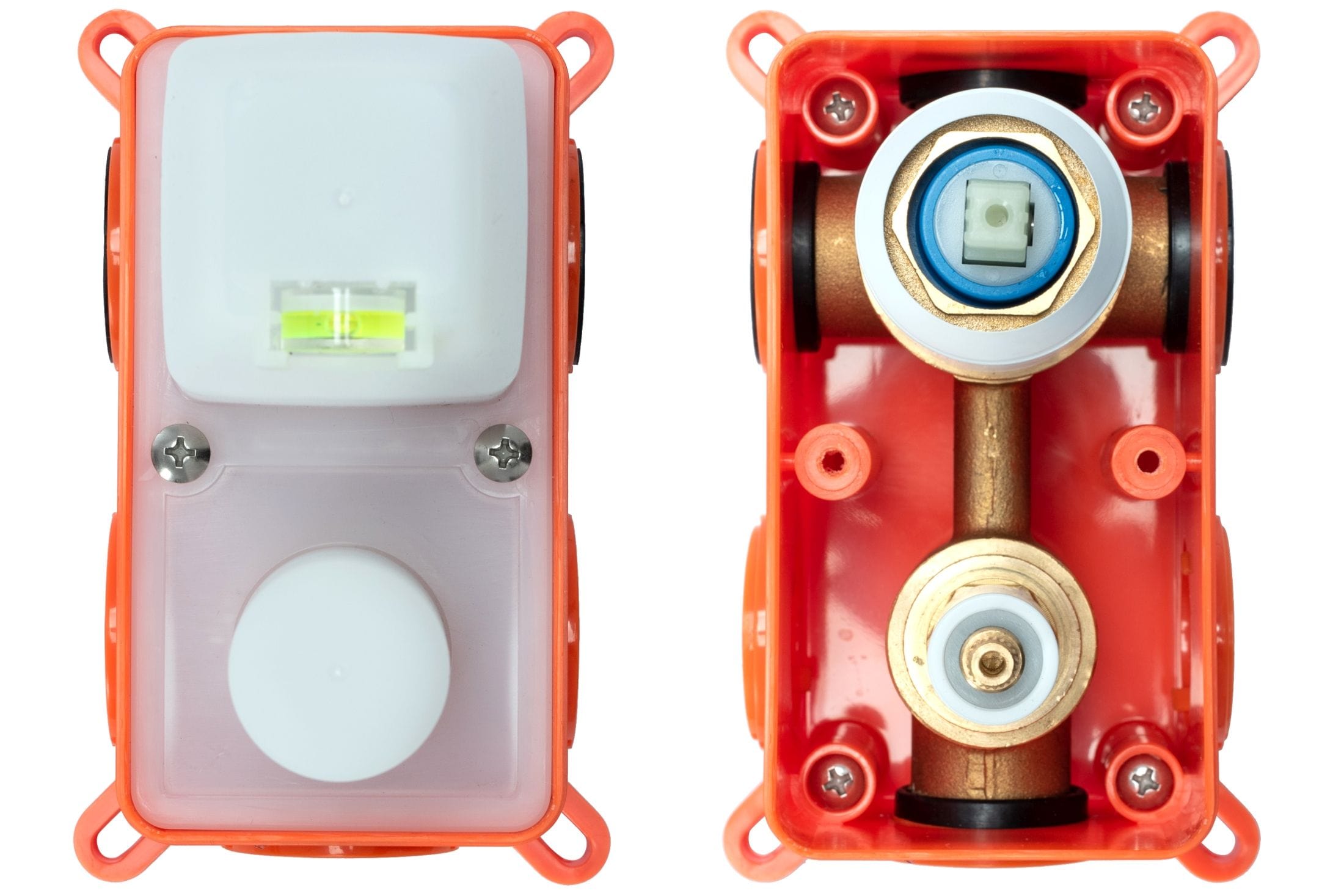 Set de dus încastrat Rea Lungo auriu lucios cu 2 funcții de curgere