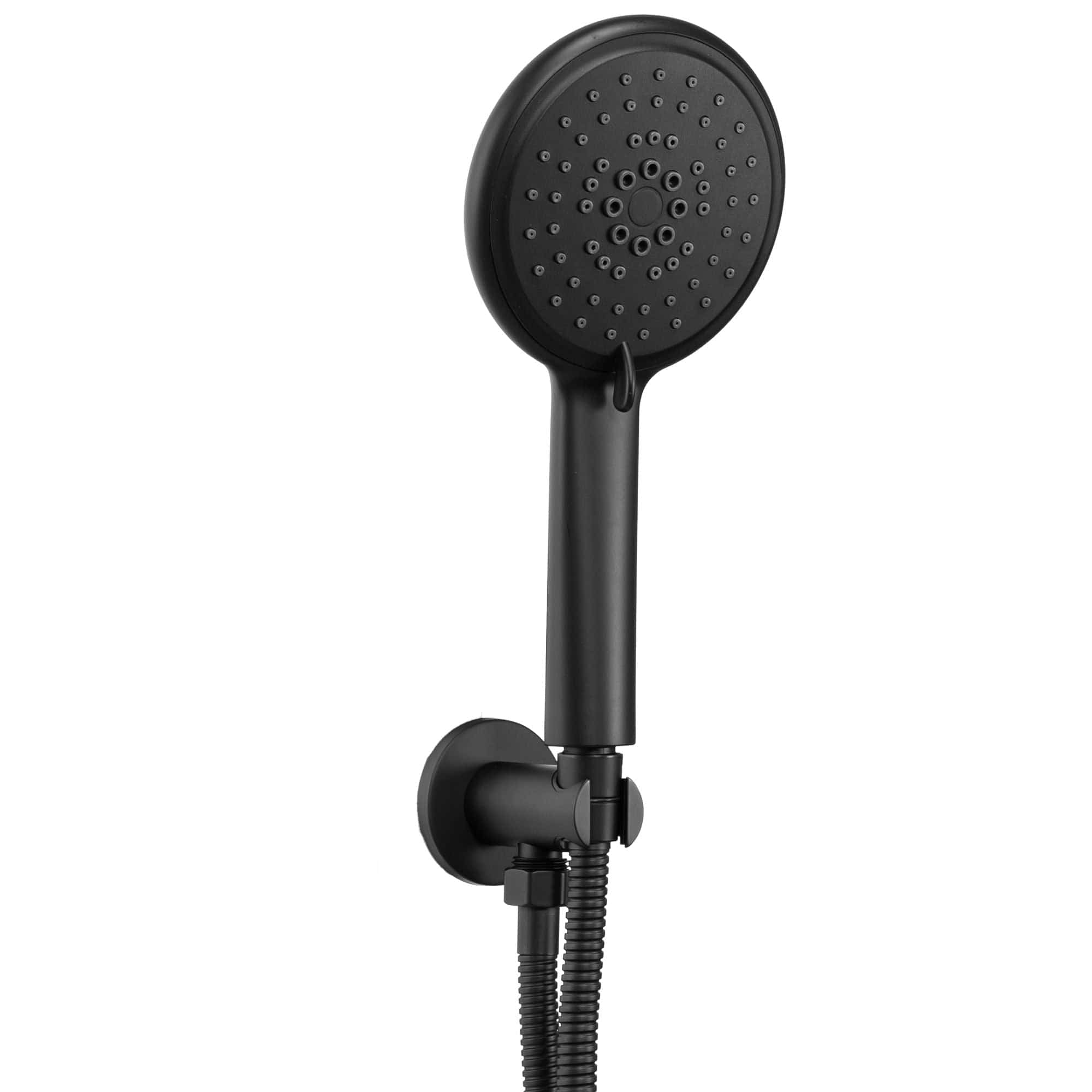 Set de dus încastrat Rea Mild negru mat cu 2 funcții de curgere