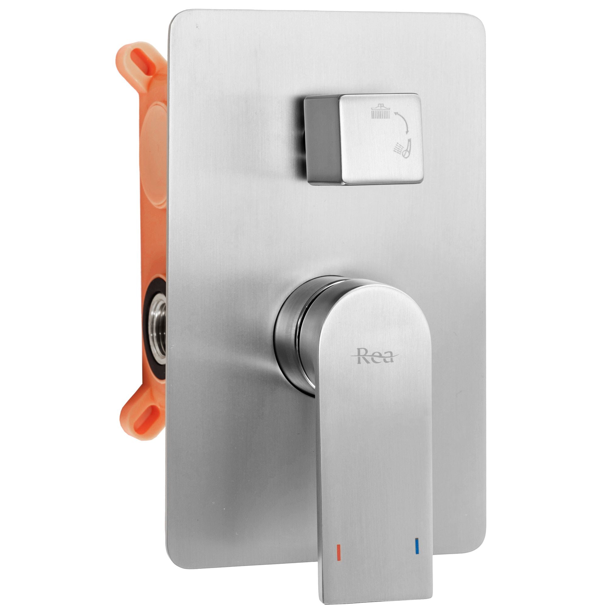 Set de dus incastrat Rea Nichel+box, argintiu mat