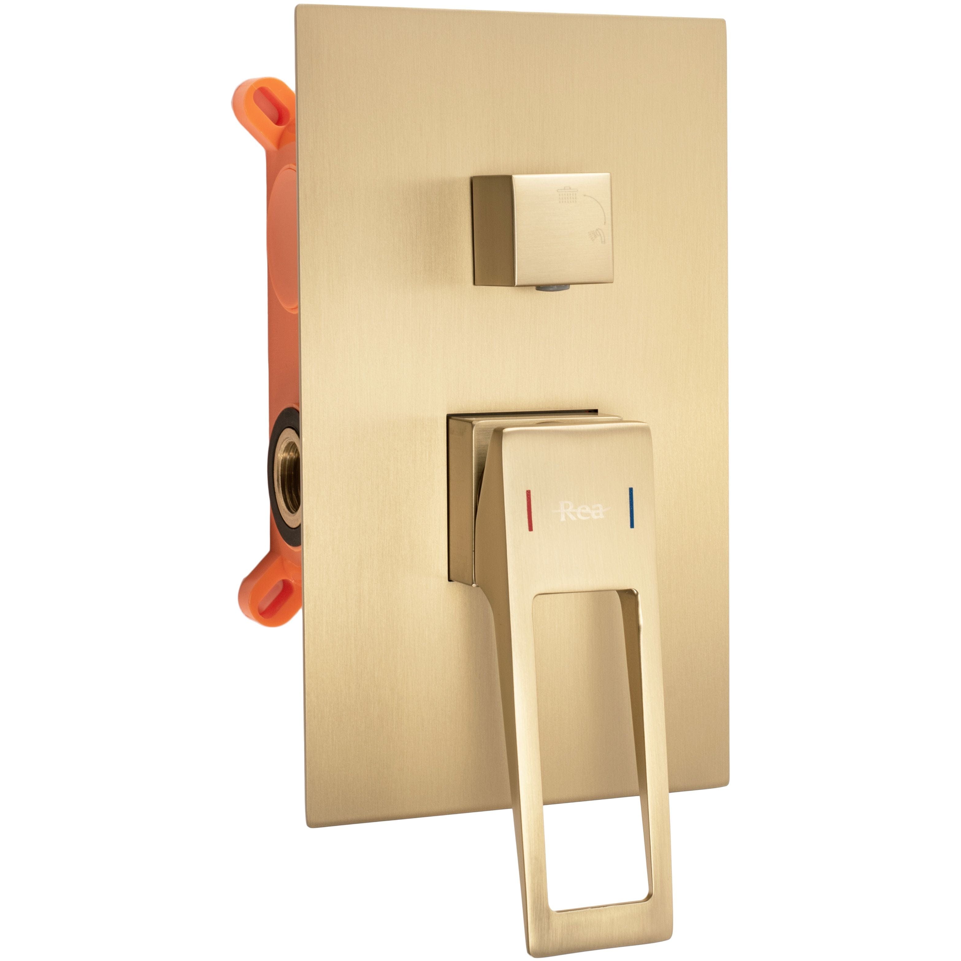 Set de dus incastrat Rea Parker+box, auriu mat