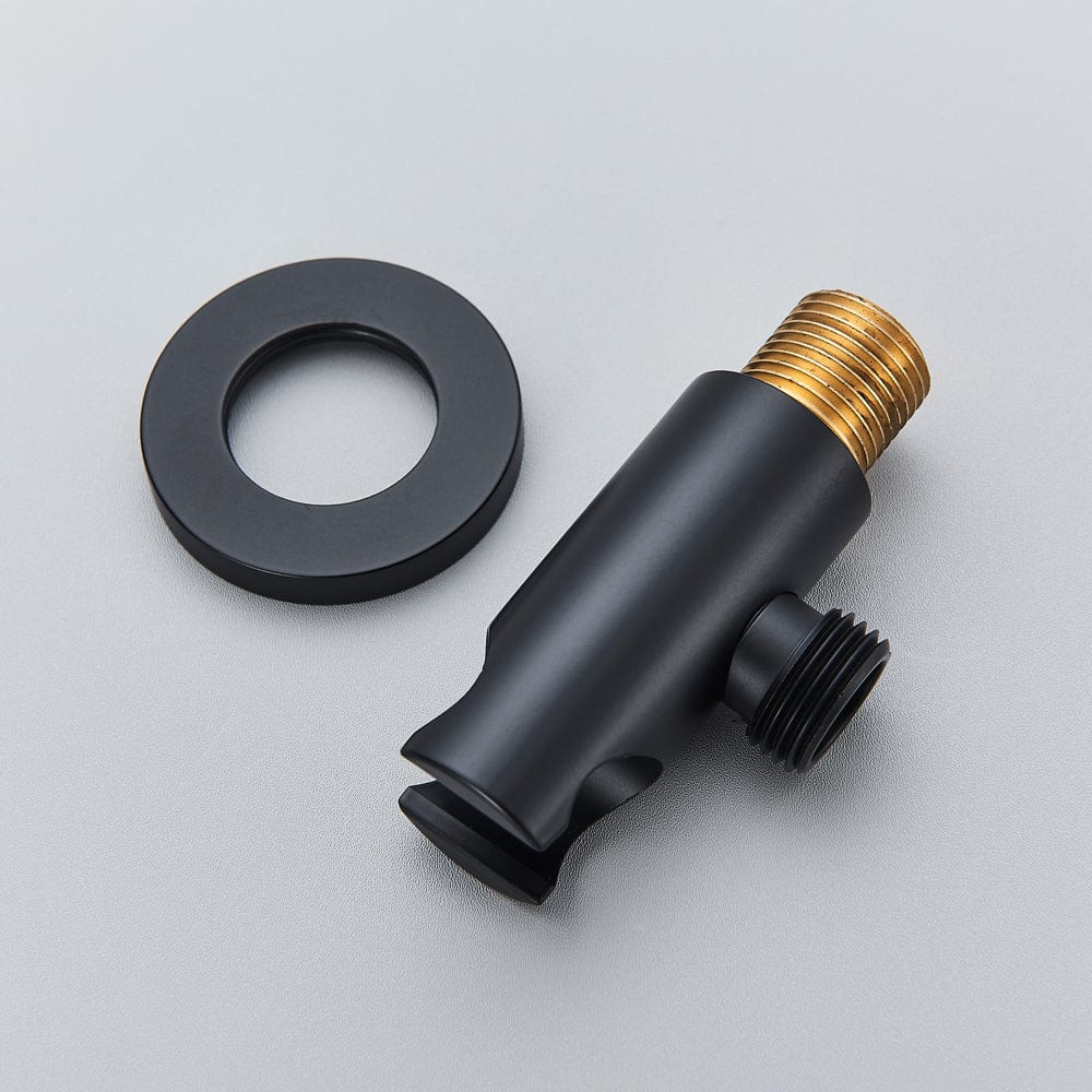 Set de dus negru cu montaj in tavan, para rotunda tip ploaie 30 cm, + SIFON, cod 1508