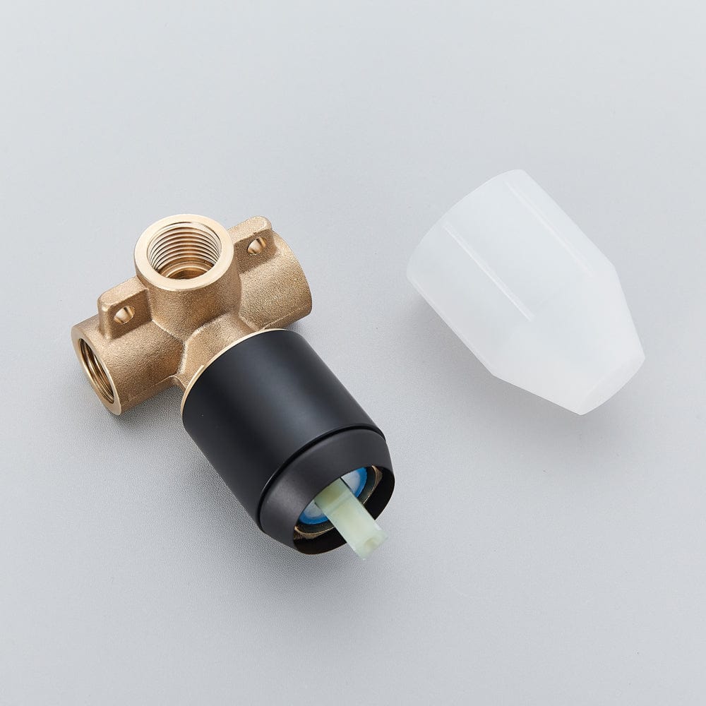 Set de dus negru cu montaj in tavan, para rotunda tip ploaie 30 cm, + SIFON, cod 1508