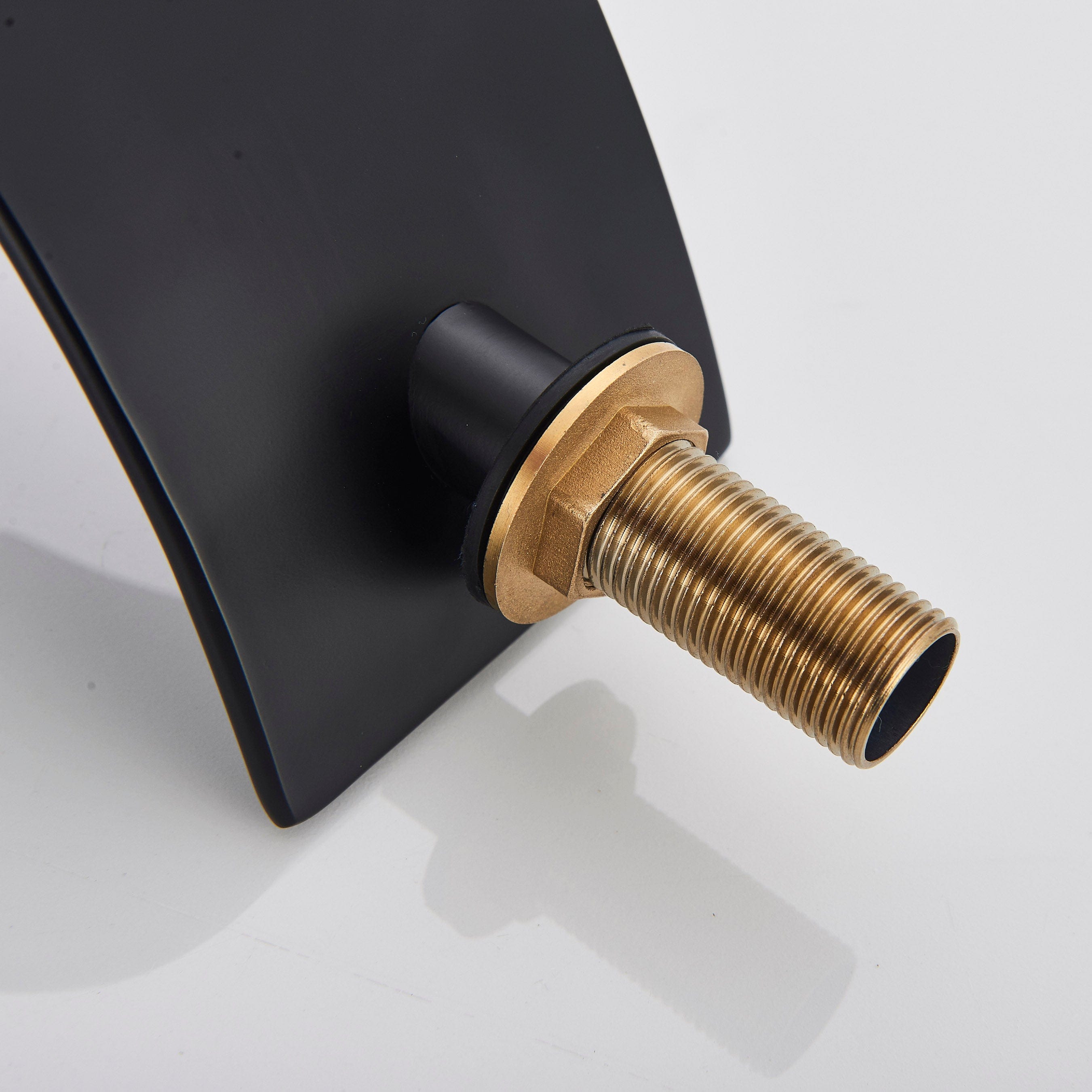 Set de dus negru incastrabil in tavan, cu para patrata 30 cm, 3 functii de curgere a apei, cod 1402