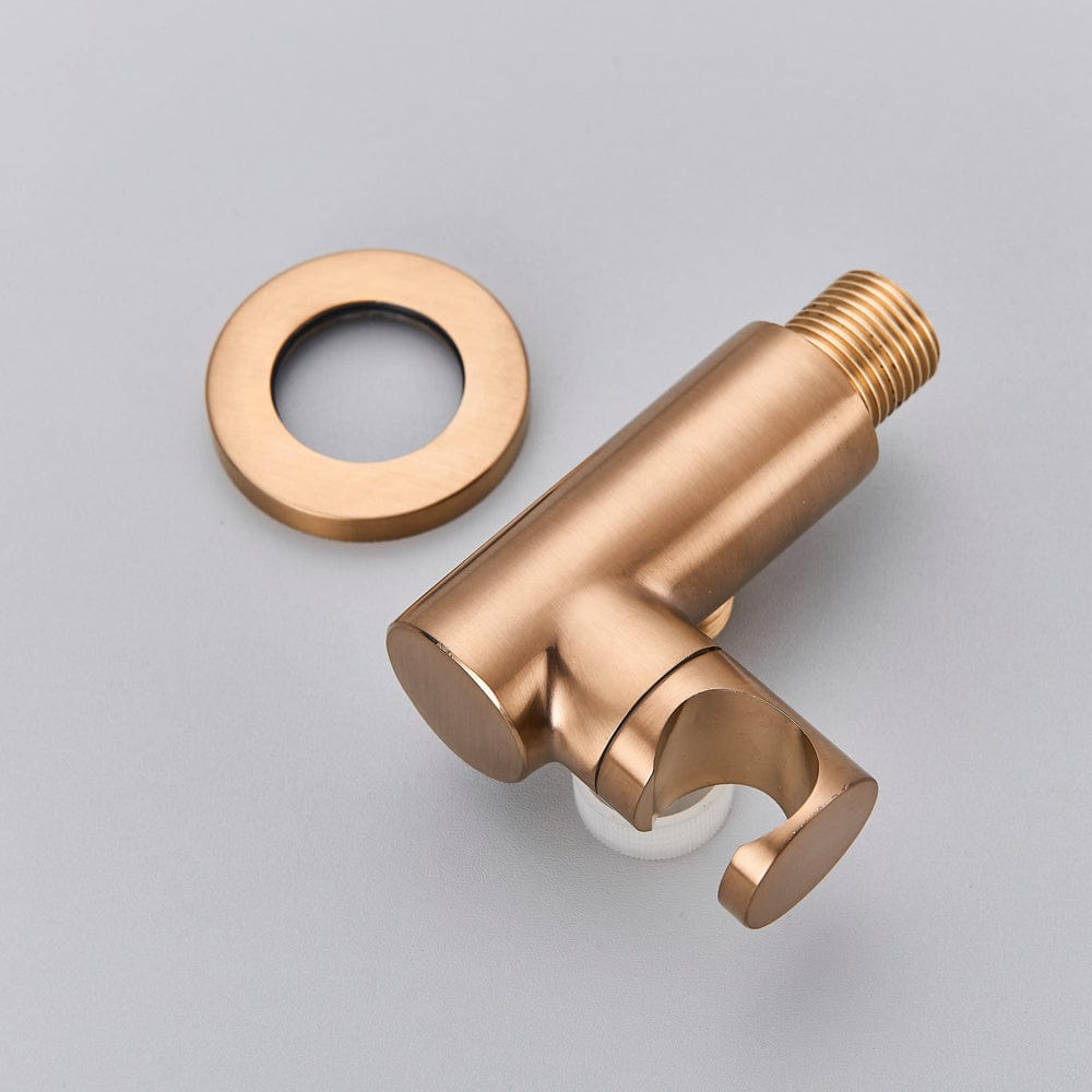 Set de dus Pale Rose cu para rotunda tip ploaie 25 cm, cod 1505