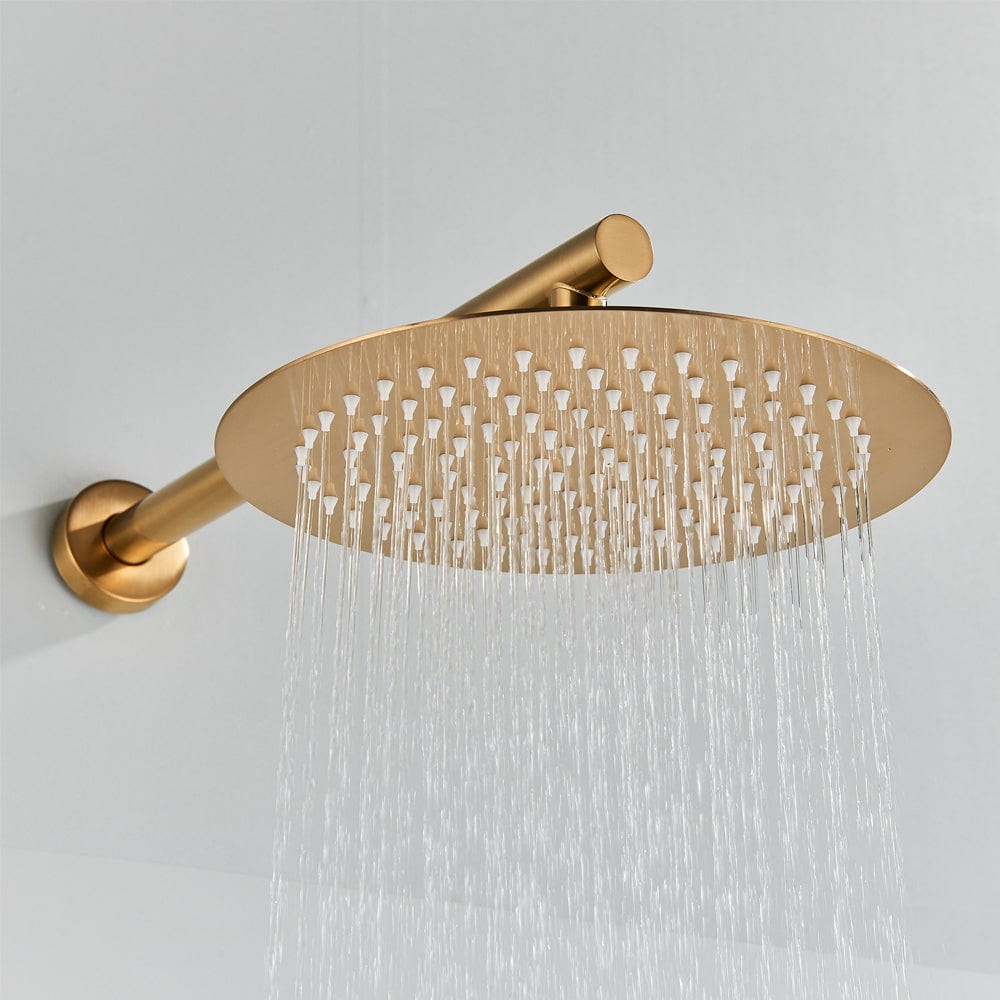 Set de dus Pale Rose cu para rotunda tip ploaie 25 cm, cod 1505