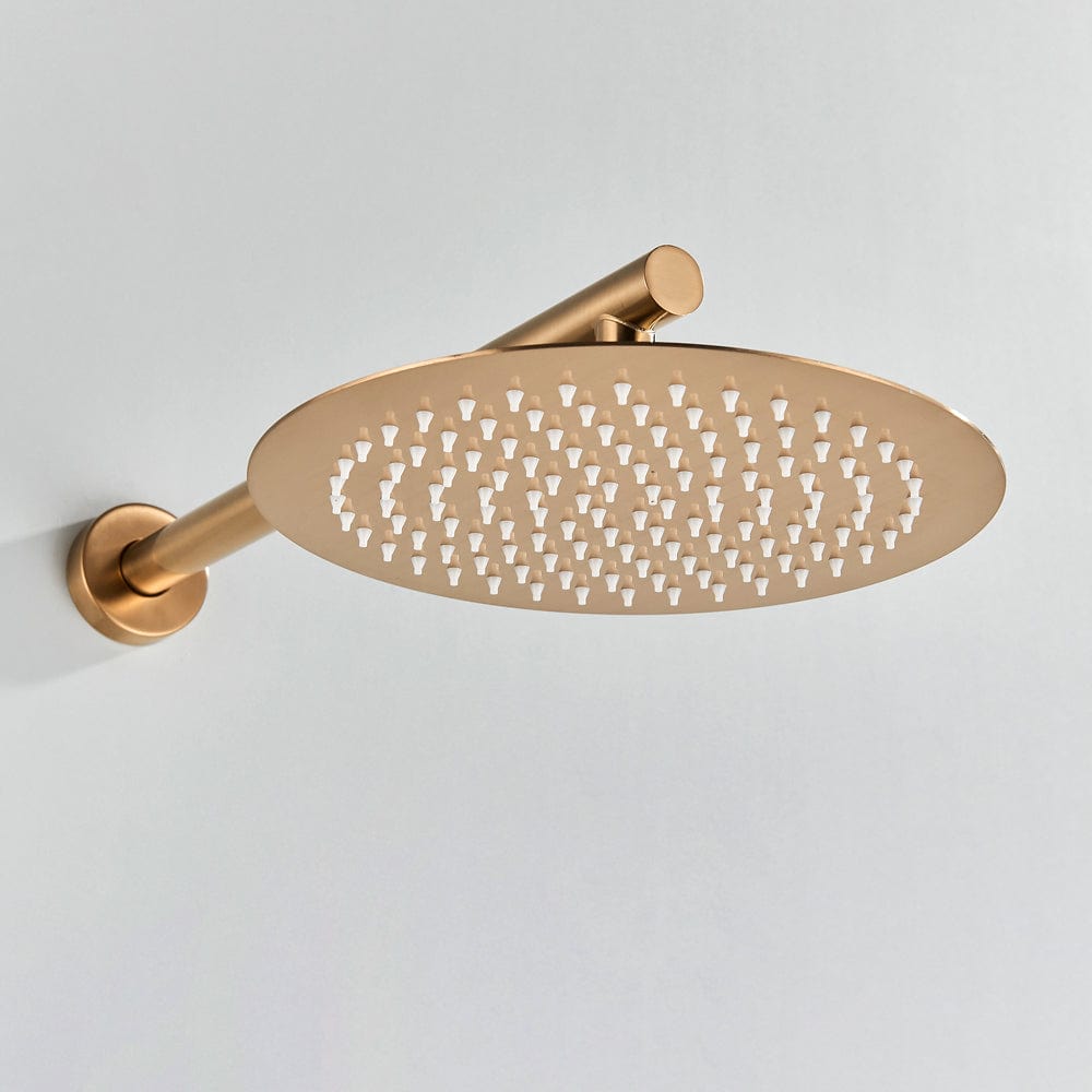 Set de dus Pale Rose cu para rotunda tip ploaie 25 cm, cod 1505