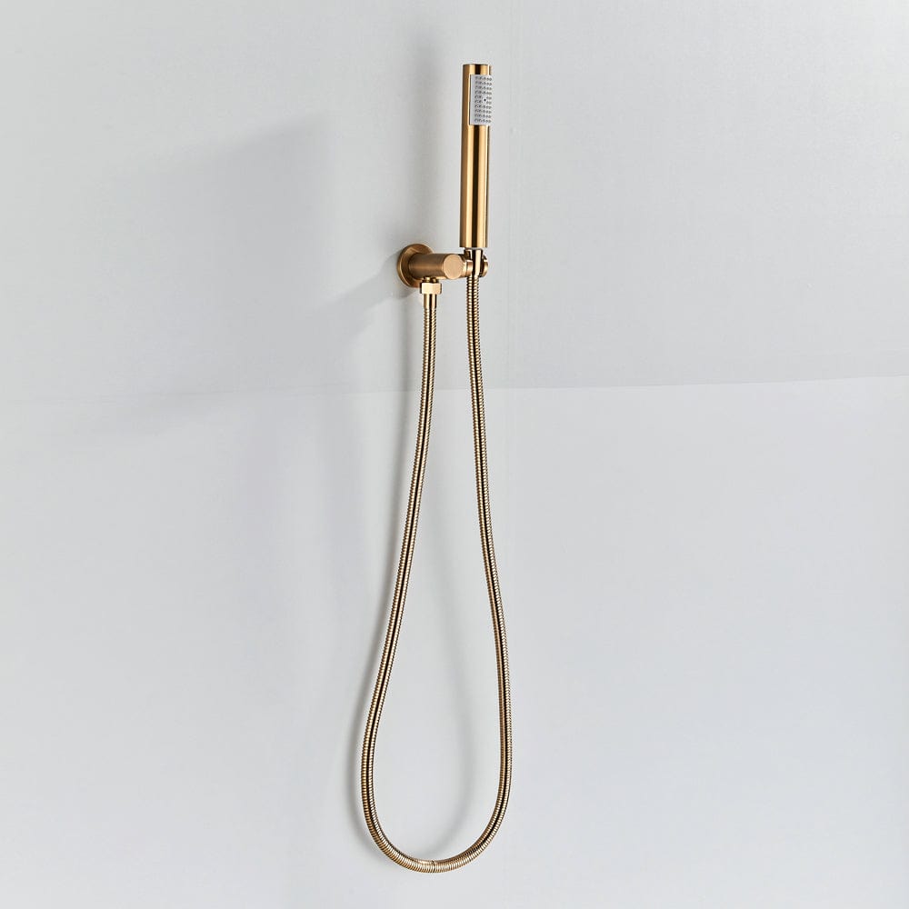 Set de dus Pale Rose cu para rotunda tip ploaie 25 cm, cod 1505