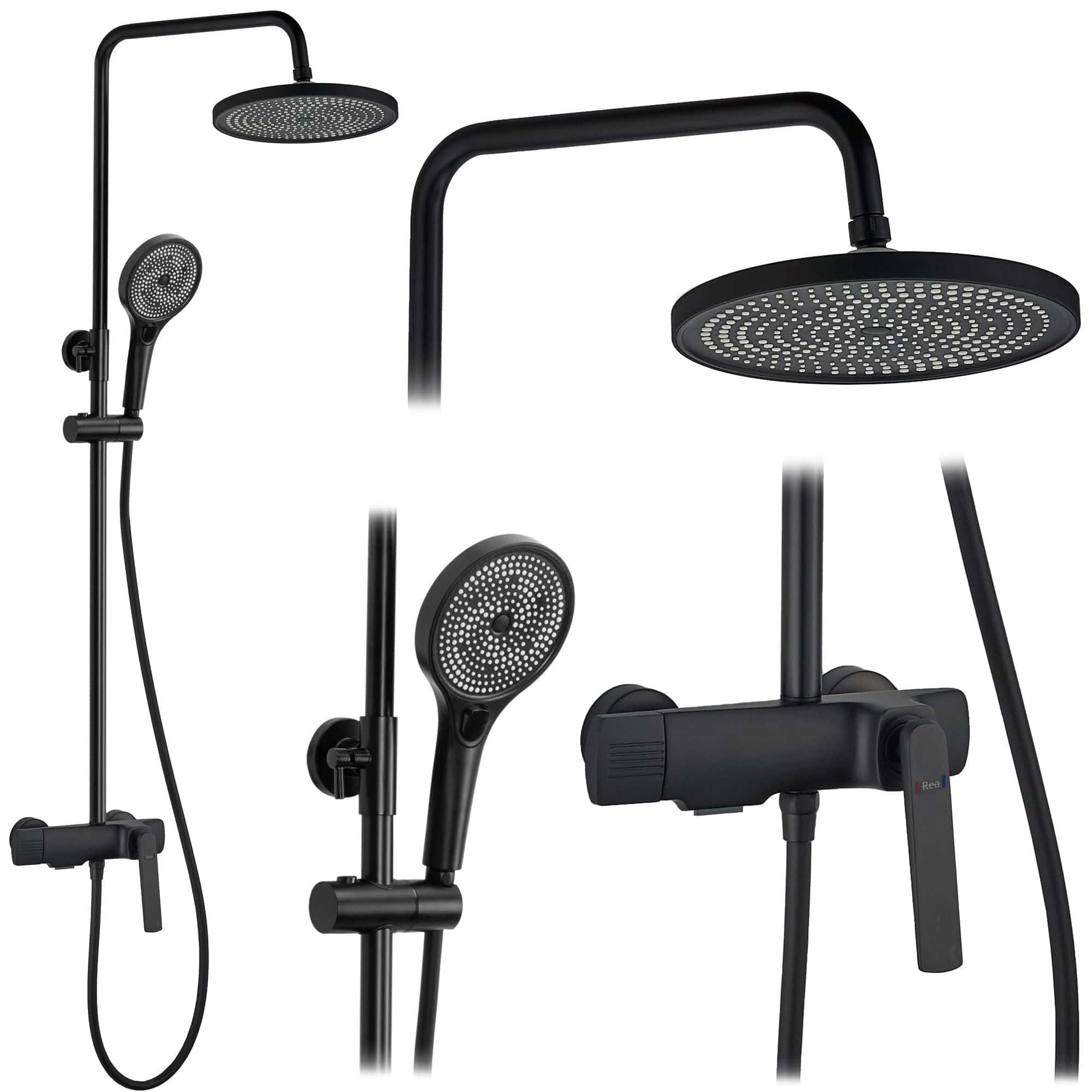 Set de dus Rea Rebel, negru mat