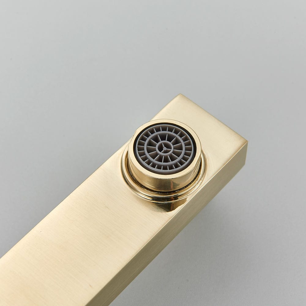 Set de dus tip ploaie River, auriu nichelat, para 30 cm, 3 functii de curgere, cod 1519