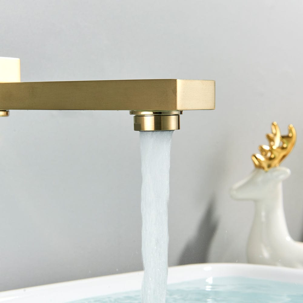 Set de dus tip ploaie River, auriu nichelat, para 30 cm, 3 functii de curgere, cod 1519