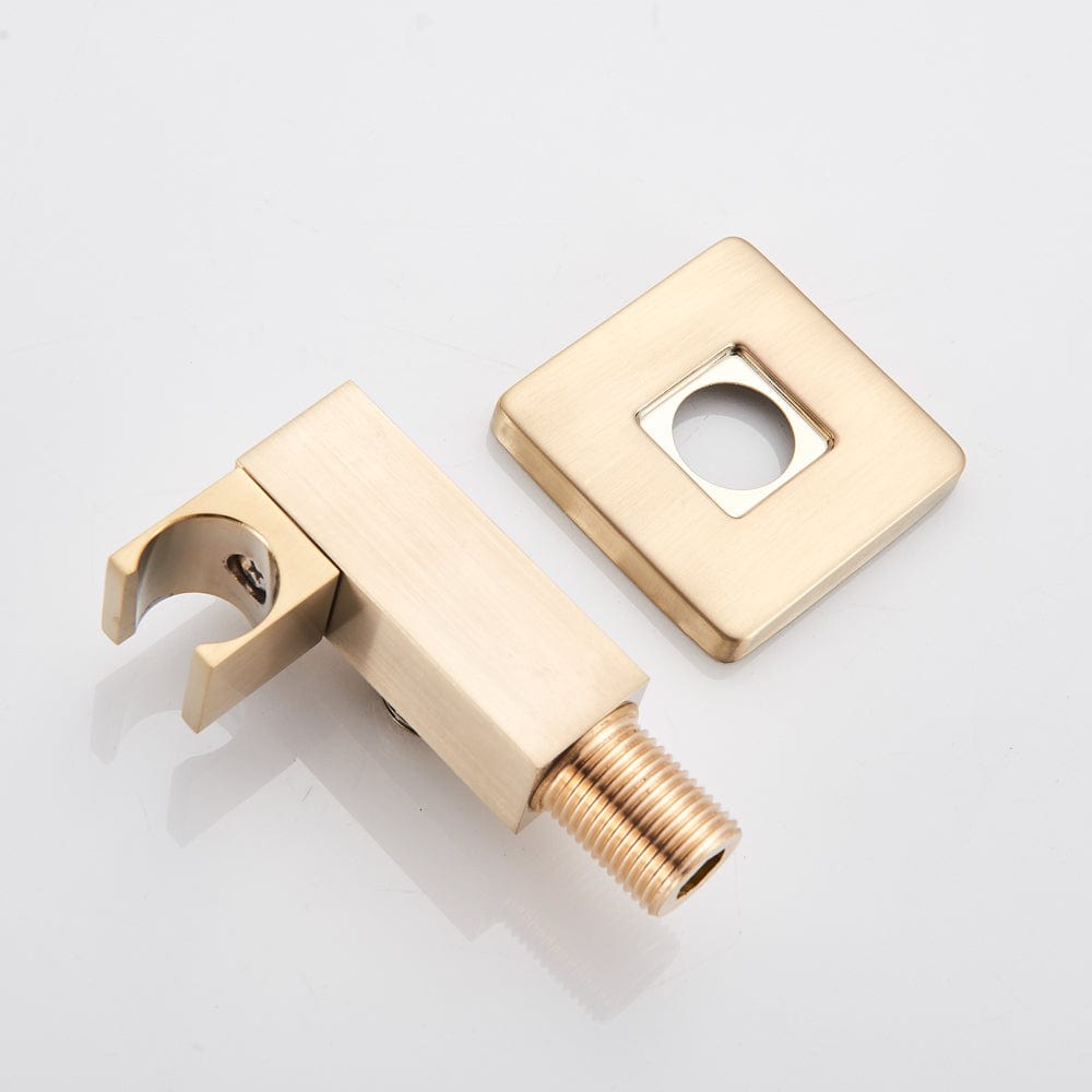 Set de dus tip ploaie River, auriu nichelat, para 30 cm, 3 functii de curgere, cod 1519