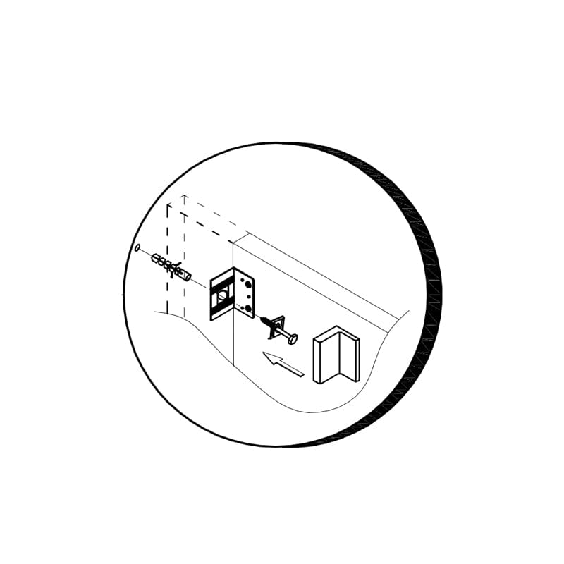 Set mobilier suspendat cu lavoar Kolpasan, Evelin, 80 cm, gri antracit