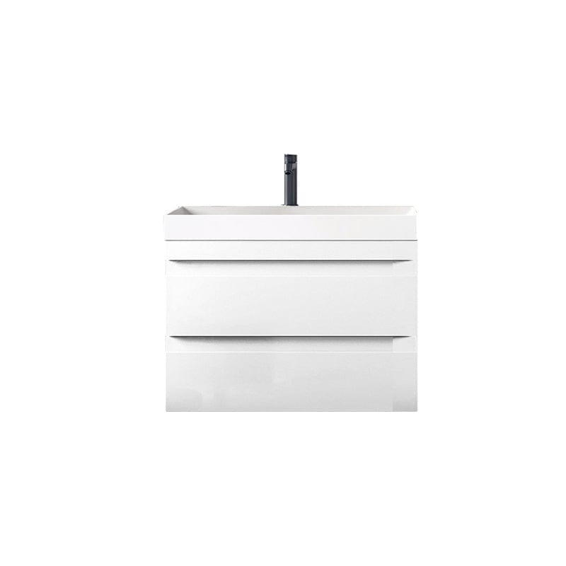 Set mobilier suspendat si lavoar, Kolpasan, Naomi, 60 cm, alb