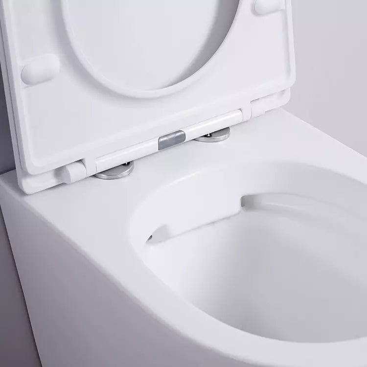 Set vas wc rimless suspendat semirotund si capac softclose alb