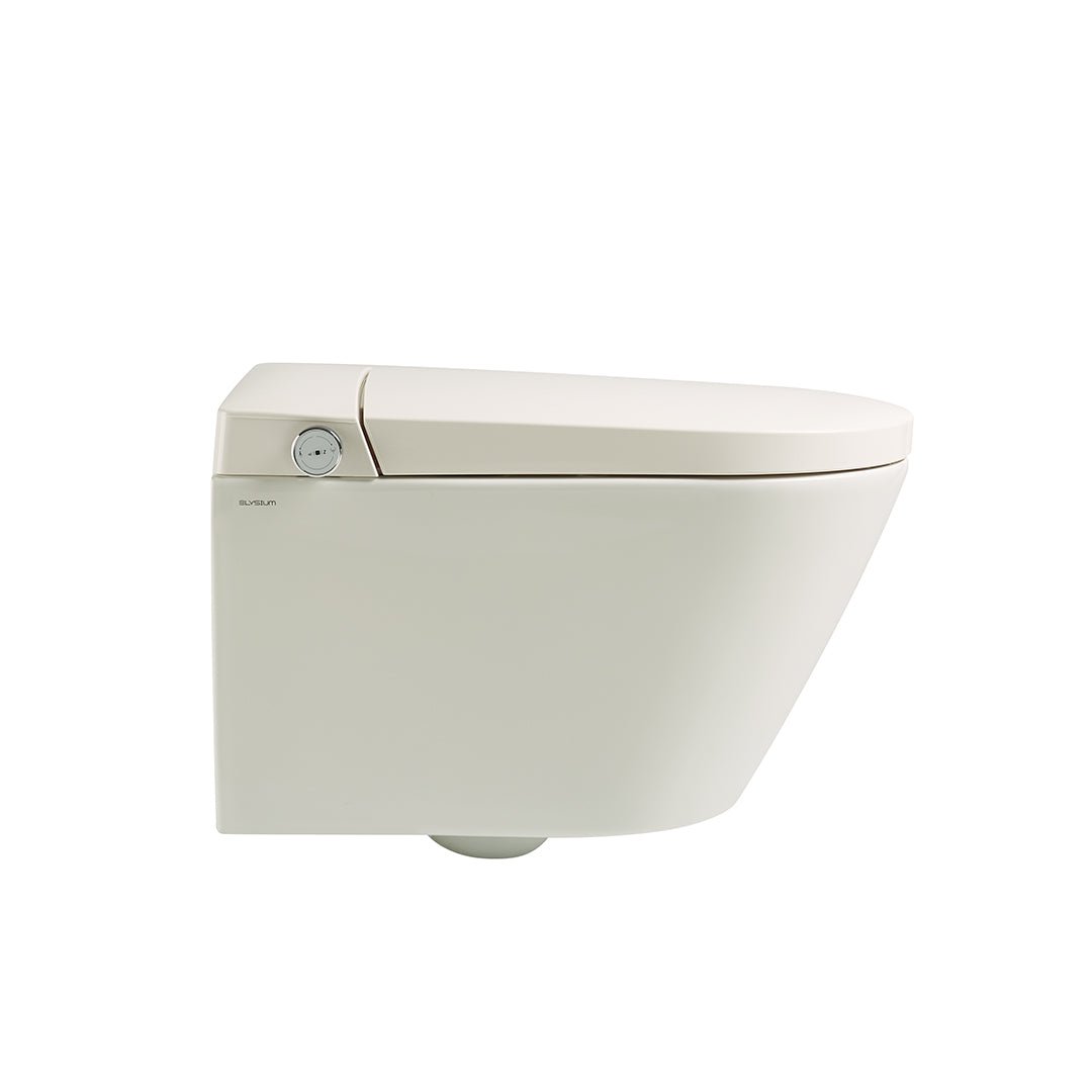 Set vas WC Smart Yoda, alb lucios, suspendat, cu deschidere automata si multiple functii prin senzori, Elysium