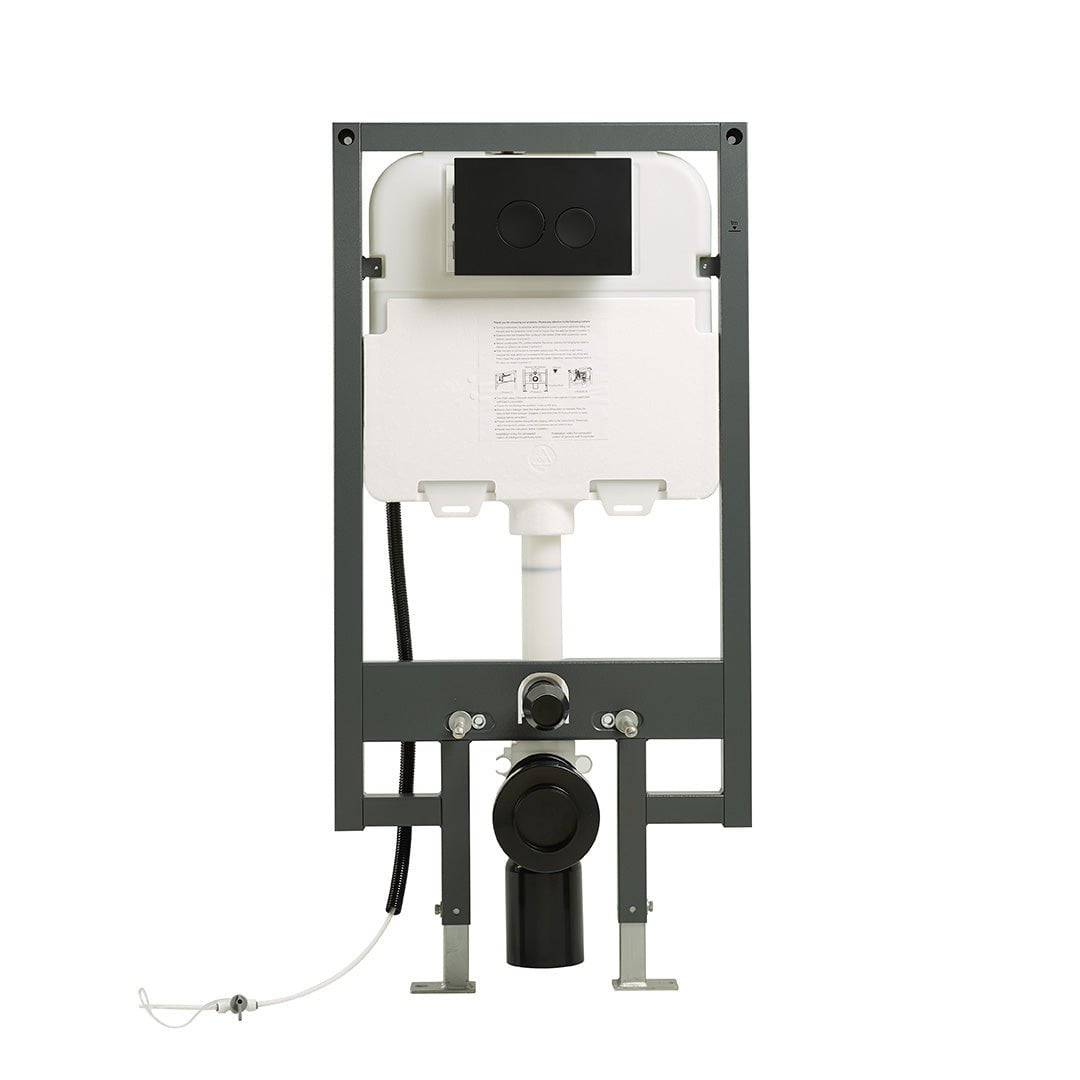 Set vas WC Smart Yoda, negru mat, suspendat, cu deschidere automata si multiple functii prin senzori, Elysium