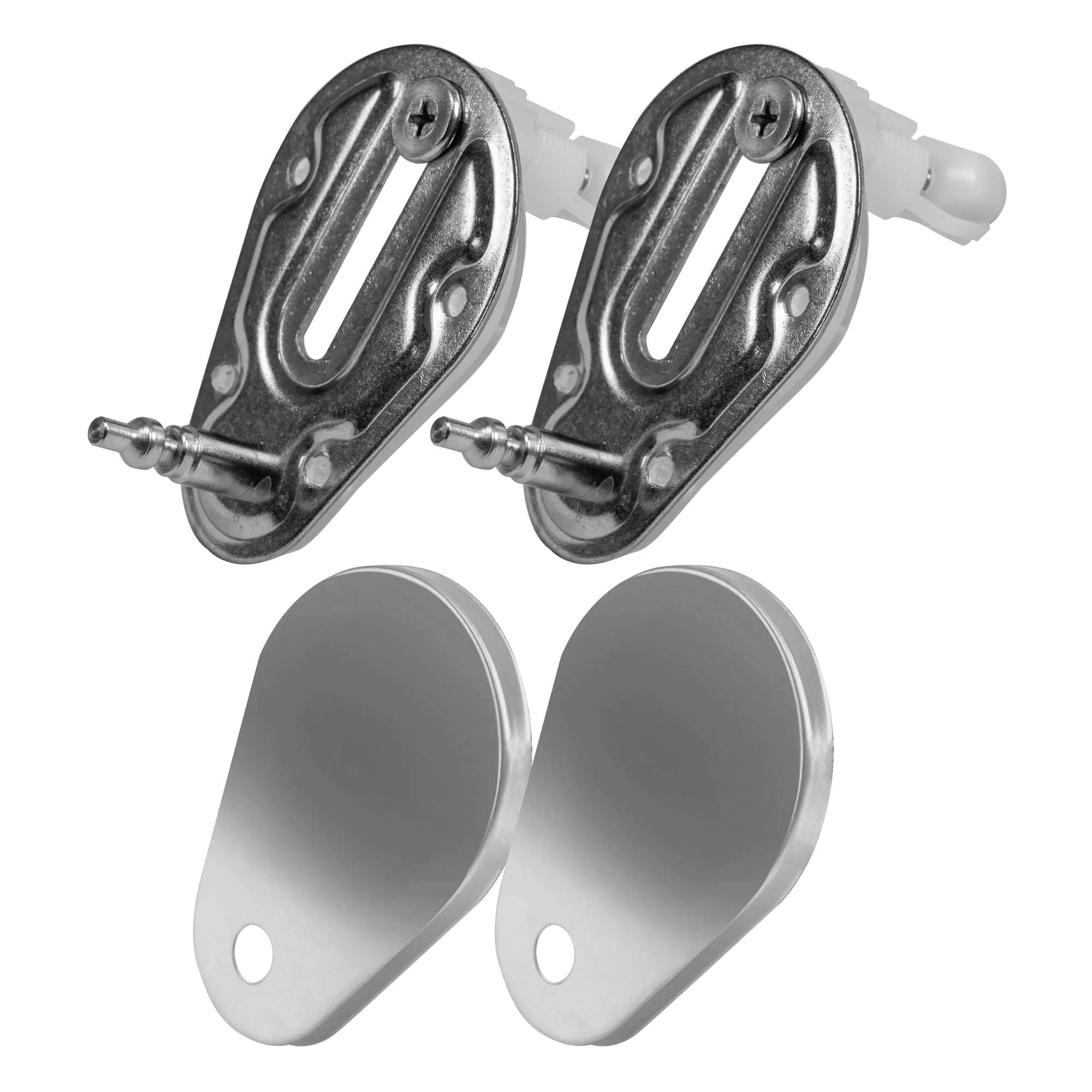 Set vas WC suspendabil rimless Rea Carlo alb cu margini aurii şi capac soft close alb