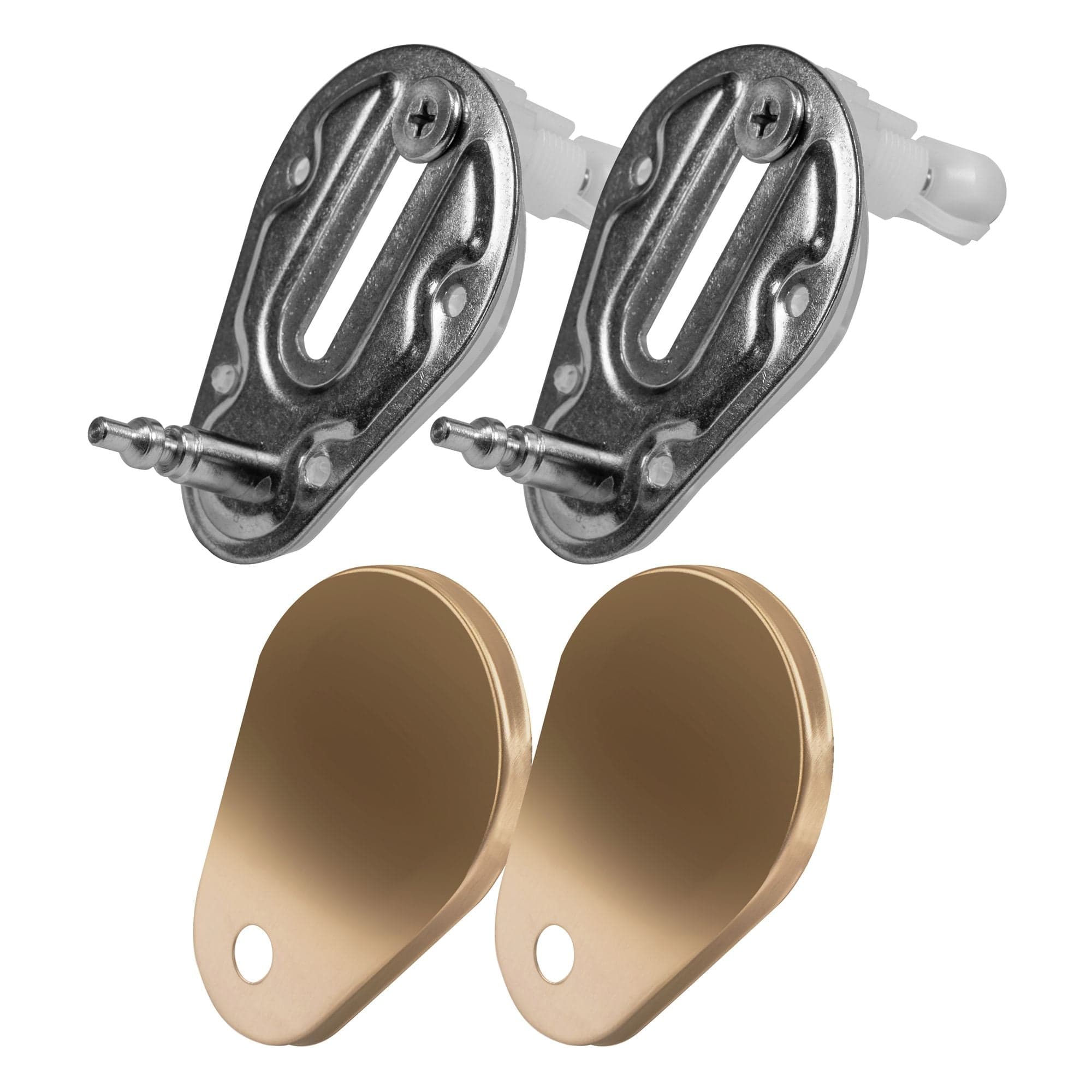 Set vas WC suspendabil rimless Rea Carlo auriu periat şi capac soft close alb