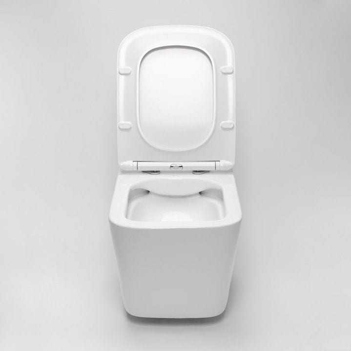 Set vas WC suspendabil rimless Rea Raul şi capac soft close alb