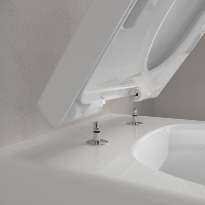 Set vas WC suspendat Avento, cu capac soft close, quick release, alb